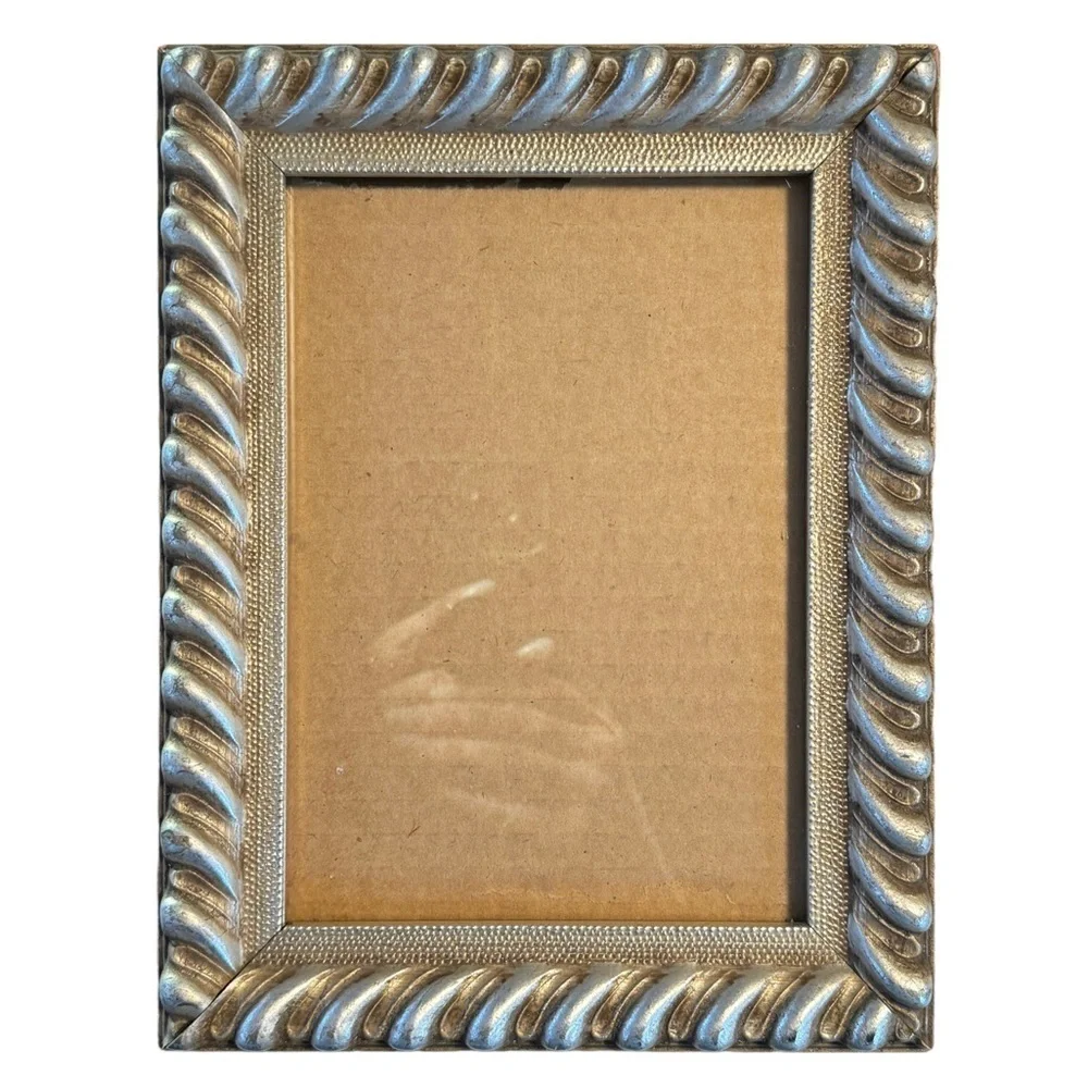 Ornate Silver Twisted Picture Frame